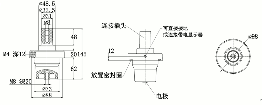 沃爾核材250A充氣柜套管結構圖.gif